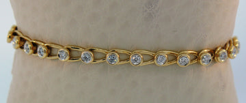 14KY 1CTTW DIAMOND BRACELET