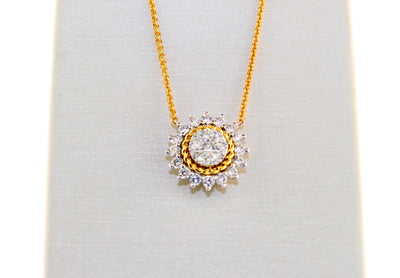 18KTT .65 Cttw Diamond Necklace image