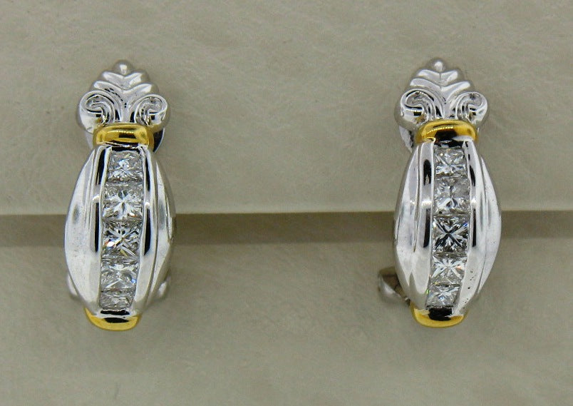 18TT 1CTTW PC DIAMOND EARRINGS