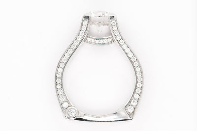 Ladies 18K White gold Engagement ring
