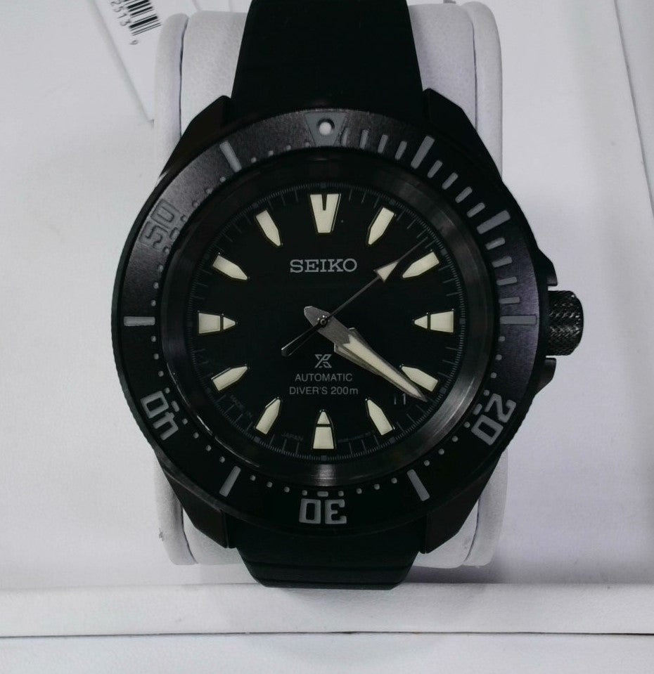 Gents Seiko SRPL15 Prospex Divers Stainless Steel Automatic Black Dial