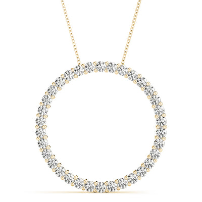 14K Yellow Gold 1 ct tw Fashion Diamond Pendant