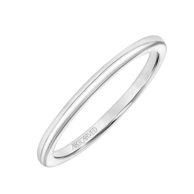 31-V926WY-L.00 - ARTCARVED - Lyric Polished Wedding Band with Inner Carved details
