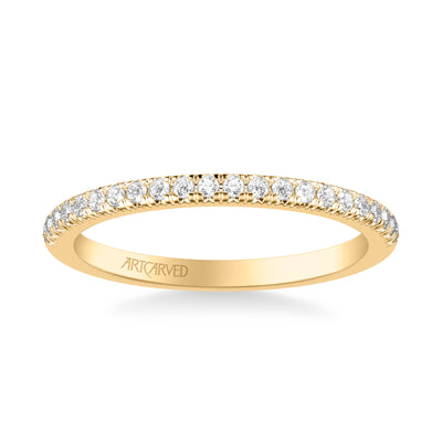 31-V1062Y-L.00 - ARTCARVED - Classic Wedding Band with Round Diamonds