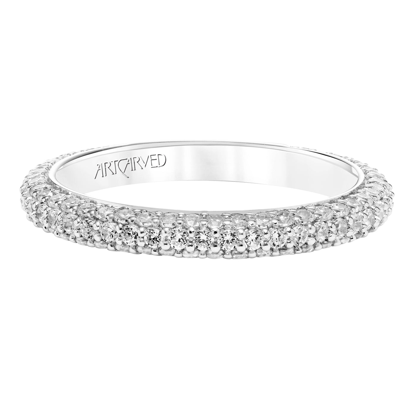 31-V749W-L.00 - ARTCARVED - Diamond Pave Wedding Band to Match 31-V749