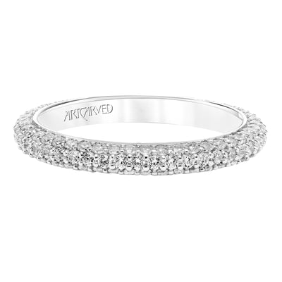 31-V749W-L.00 - ARTCARVED - Diamond Pave Wedding Band to Match 31-V749