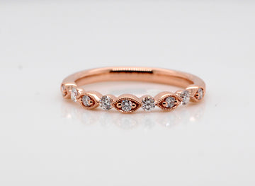 14KR .25 Cttw Diamond Wedding Band