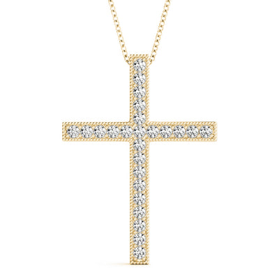 14K Yellow Gold 1/4 ct tw Fashion Diamond Pendant
