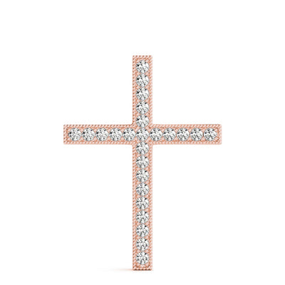 14K Rose Gold 1/4 ct tw Fashion Diamond Pendant