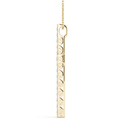 14K Yellow Gold 1/4 ct tw Fashion Diamond Pendant