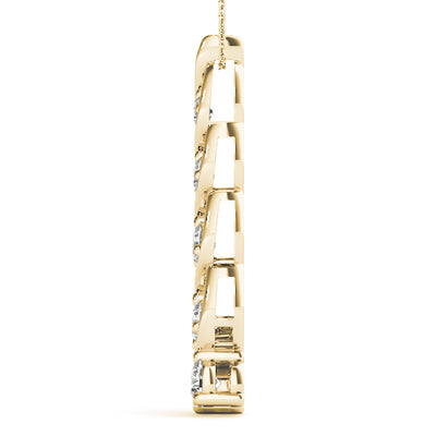 14K Yellow Gold 1 ct tw Fashion Diamond Pendant