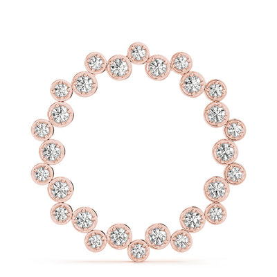 14K Rose Gold 1 ct tw Fashion Diamond Pendant