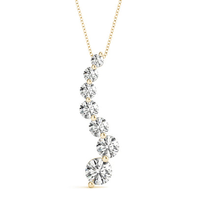 14K Yellow Gold 1 ct tw Fashion Diamond Pendant