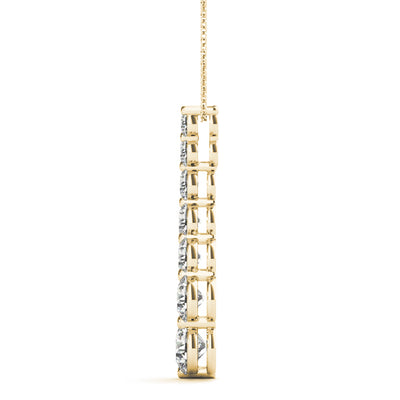 14K Yellow Gold 1 ct tw Fashion Diamond Pendant