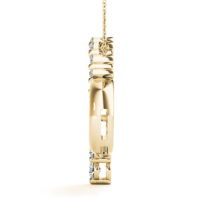 14K Yellow Gold 1 ct tw Fashion Diamond Pendant