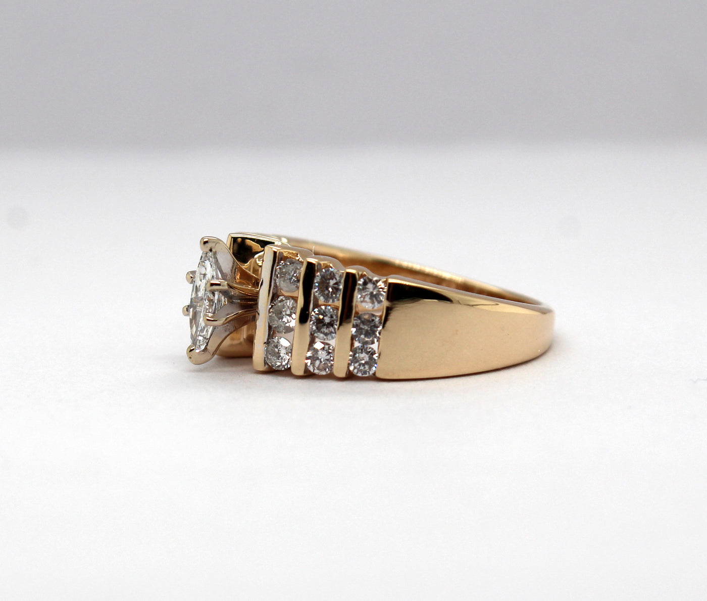 Estate 14KY .70 Cttw Diamond Engagement Ring