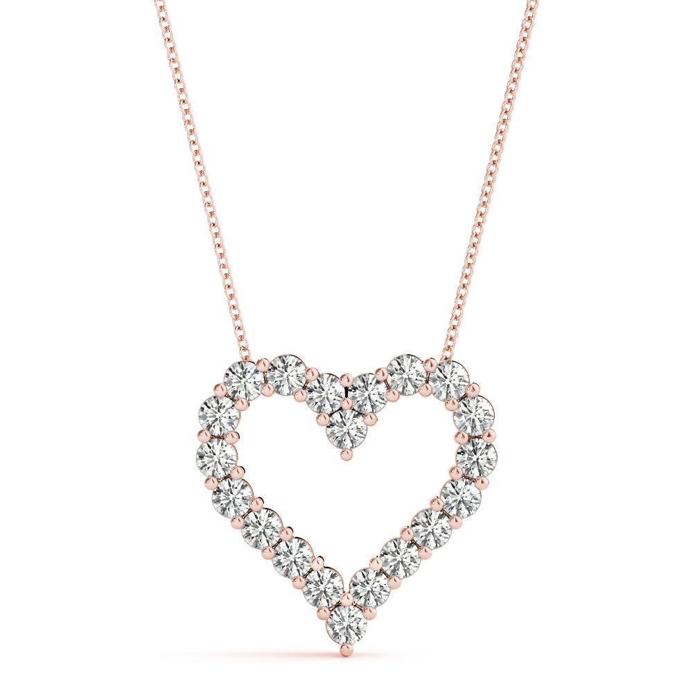 14K Rose Gold 1/3 ct tw Fashion Diamond Pendant