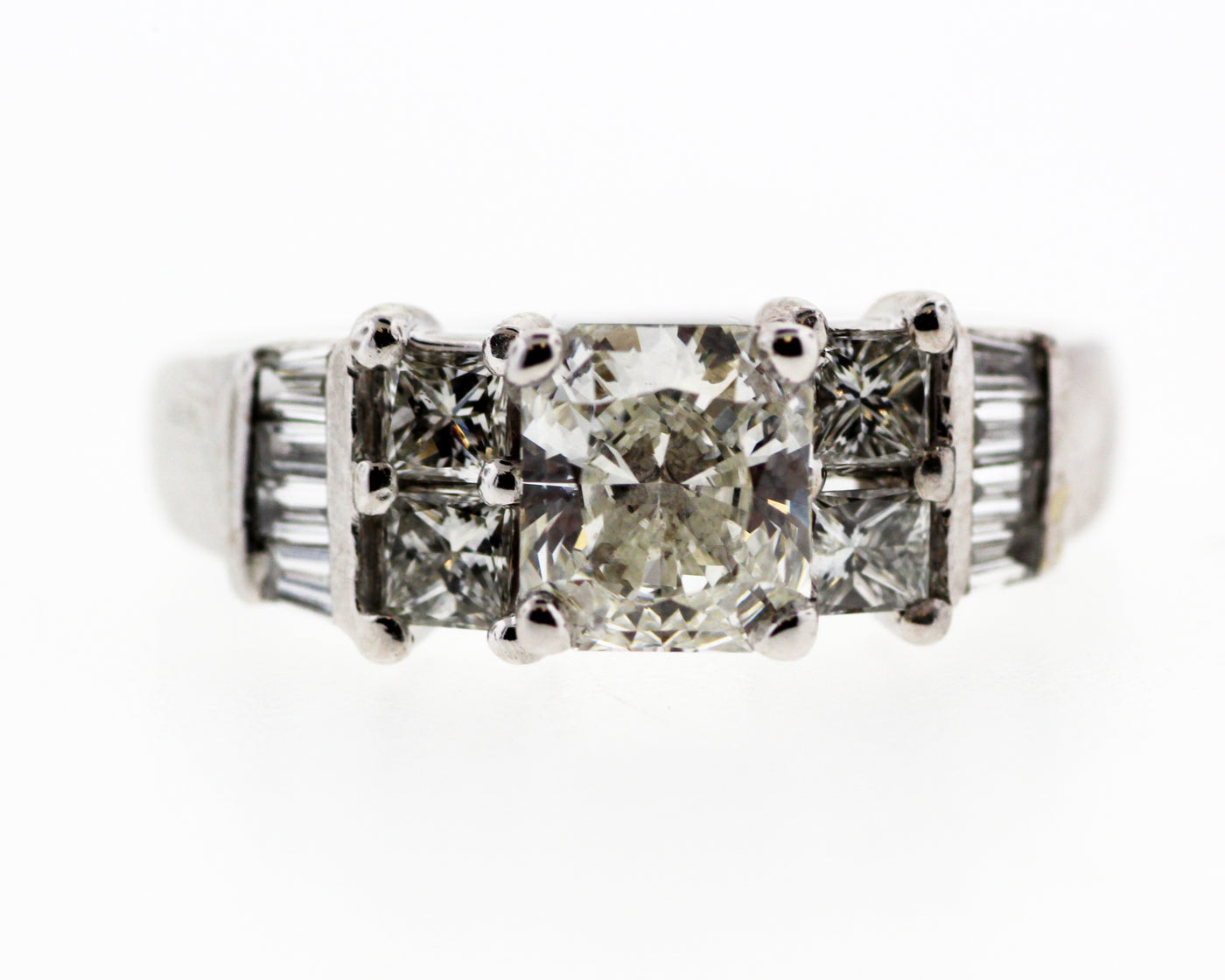 14KW 1.83CTTW DIAMOND ENGAGEMENT RING .95CT CTR H-SI2 GIA 15350484
N1