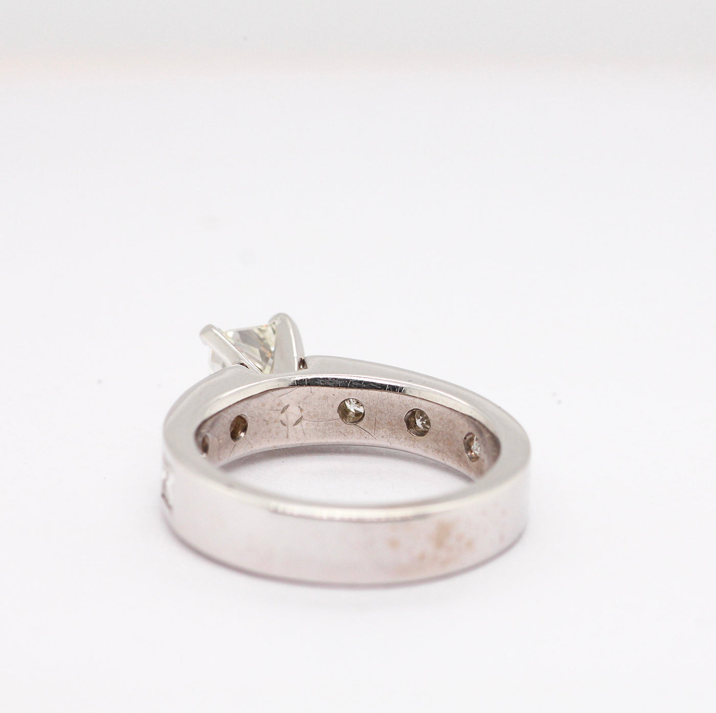 14KW 1.50CTTW DIAMOND ENGAGEMENT RING .75CT PC CTR J-SI2 N1412