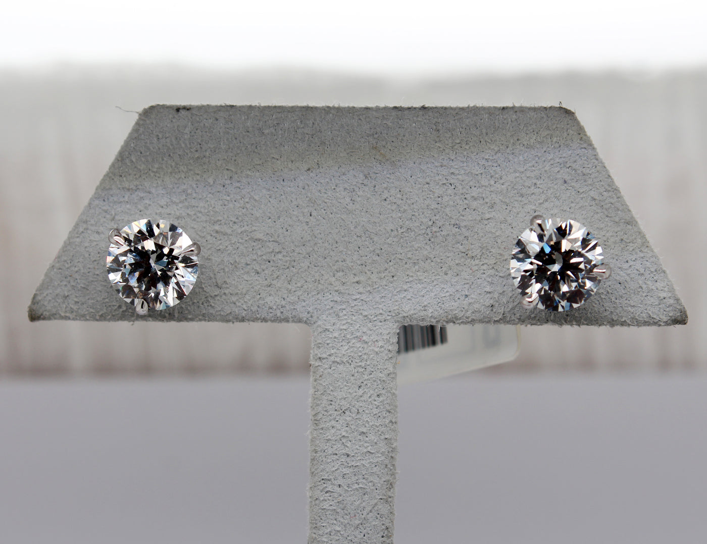 14KW 4.16 Cttw Lab Grown Diamond Stud Earrings