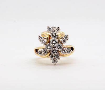 Estate 18KT 1.32 Cttw Diamond Fashion Ring