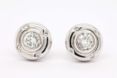 14KW 1.25TW DIA BUTTON EARRINGS image