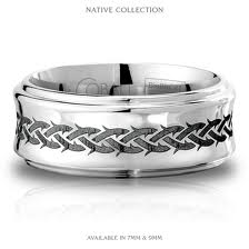 SCOTT KAY COBALT CONCAVE WED BAND