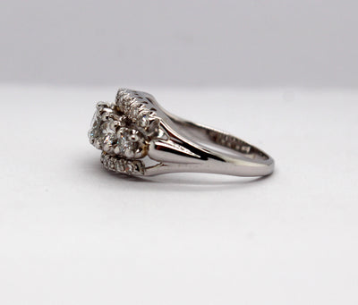 Estate 14KW 1.10 Cttw Diamond Ring