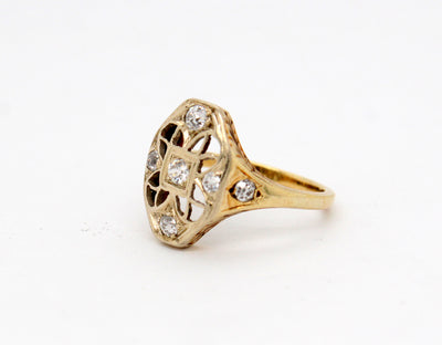 Estate 14KTT .40 Cttw Diamond Ring