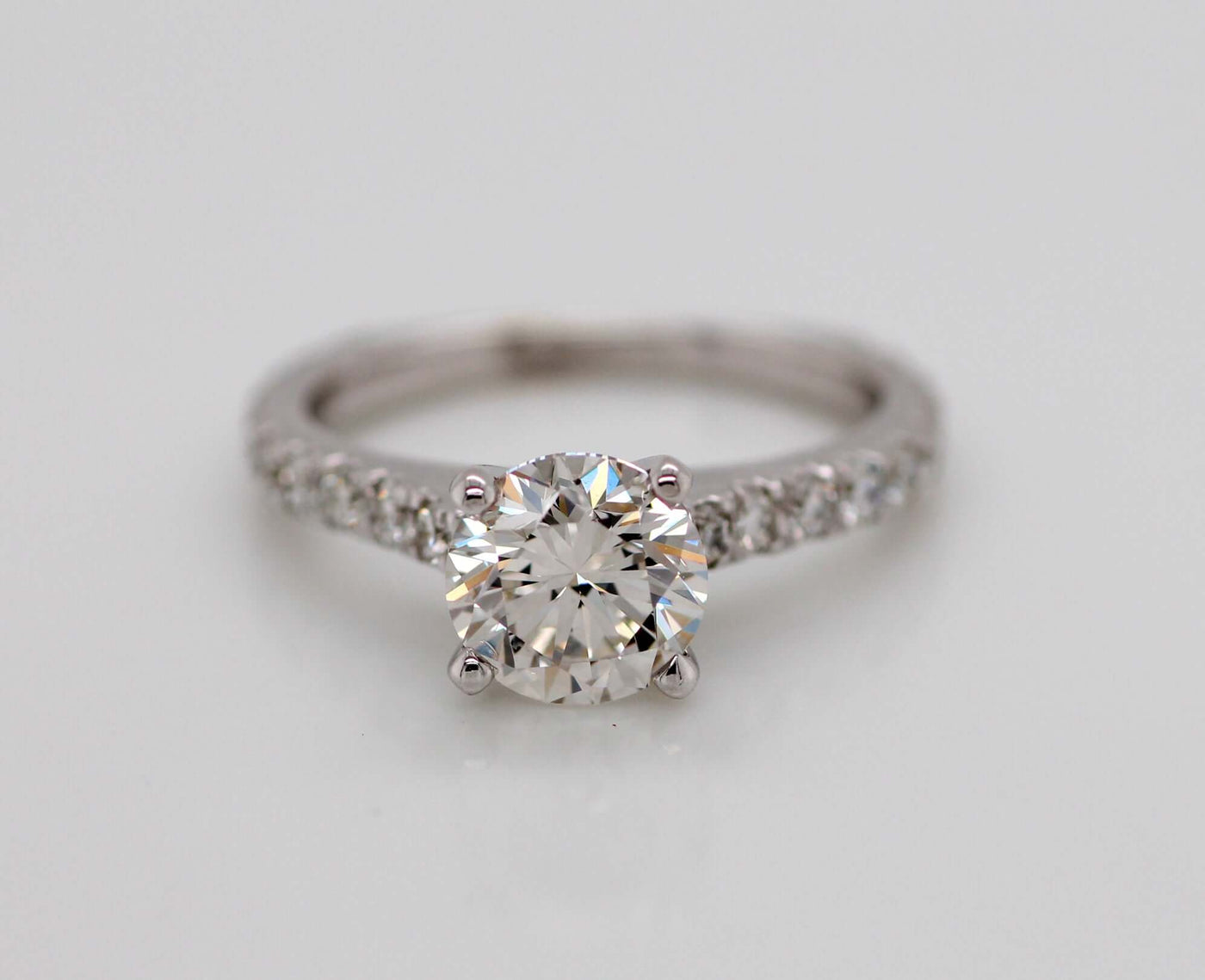 14KW 2.07 Cttw Diamond Engagement Ring 1.51 Ct