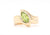 14KY Peridot and Diamond ring