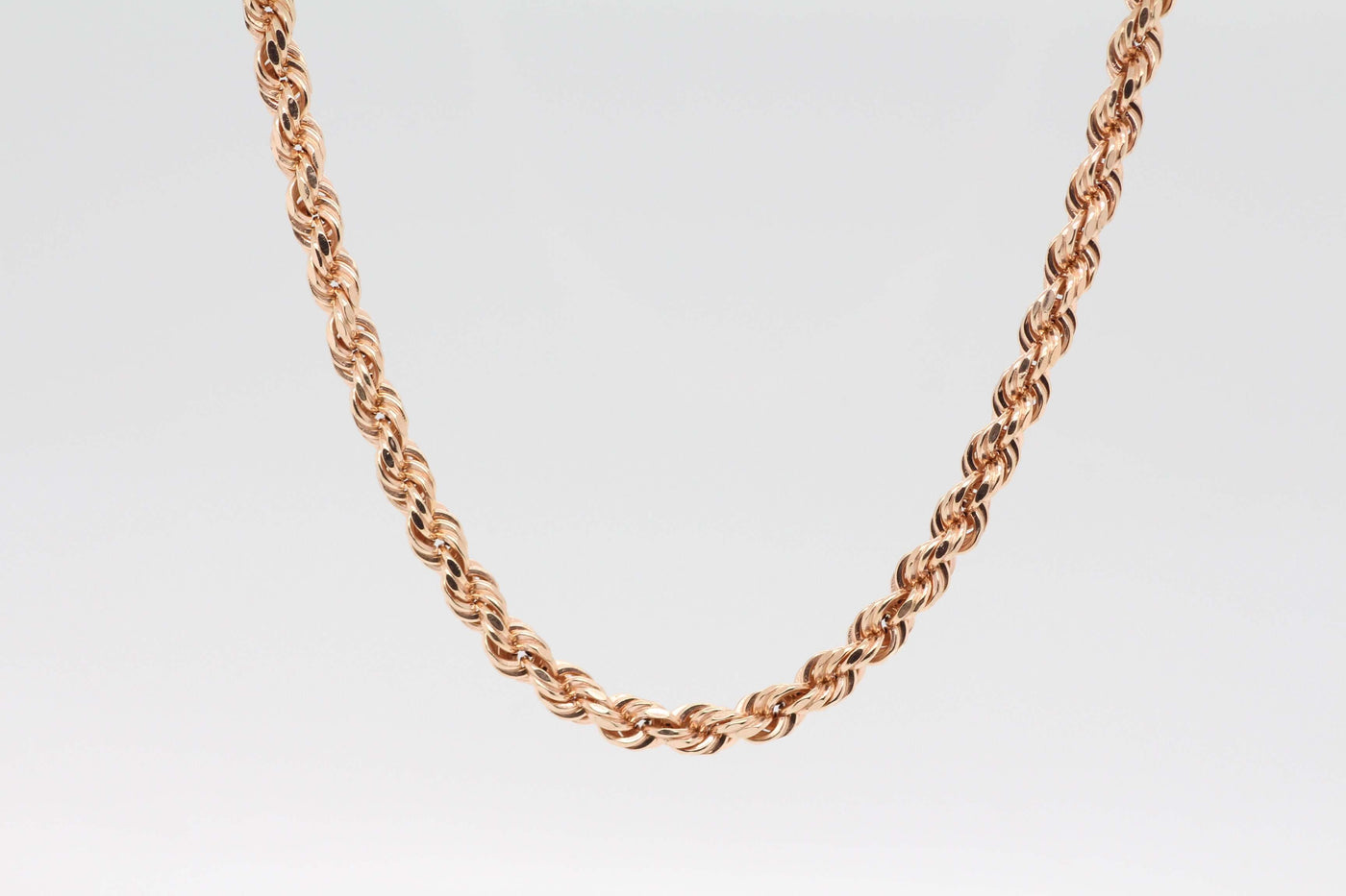 10KR 18" 4 MM ROSE GOLD ROPE CHAIN