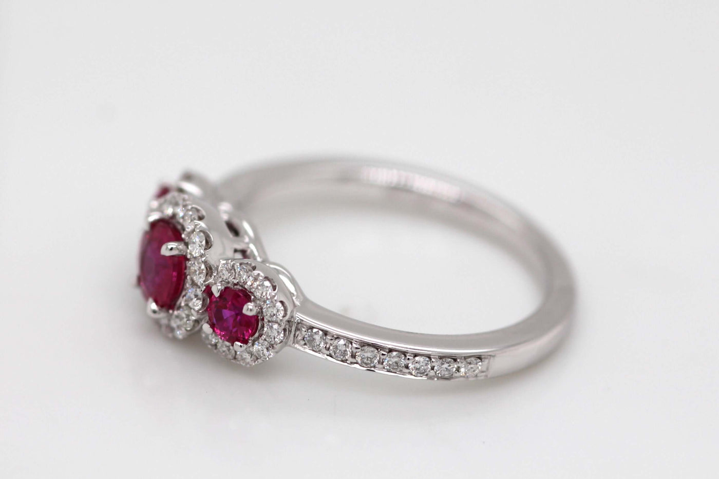 14KW .98CTTW RUBY AND DIAMOND RING .38CTTW image