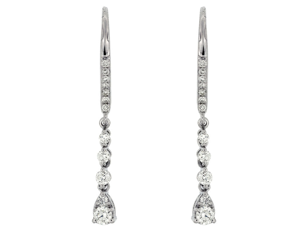 14KW .37 Cttw Diamond Earrings