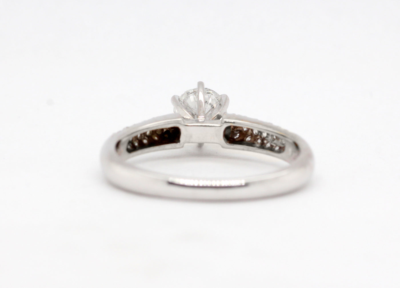 18KW 1.02 Cttw Diamond Engagement Ring