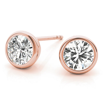 EARRINGS SINGLE STONE Complete per pair.