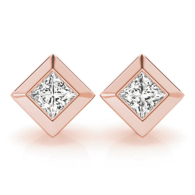 EARRINGS SINGLE STONE Complete per pair.