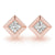 EARRINGS SINGLE STONE Complete per pair.