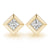 EARRINGS SINGLE STONE Complete per pair.