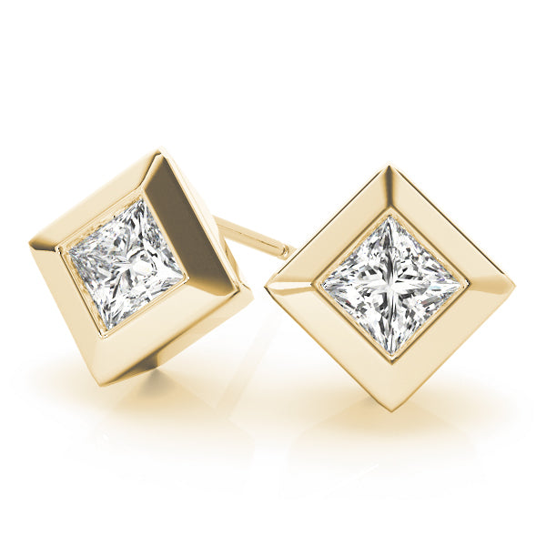 EARRINGS SINGLE STONE Complete per pair.