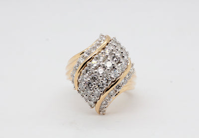 Estate 14KY 1.50 Cttw Diamond ring