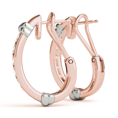 EARRINGS HOOP EARRINGS J-HOOPS Complete per pair.