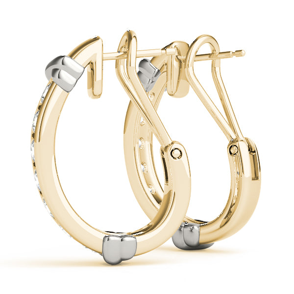 EARRINGS HOOP EARRINGS J-HOOPS Complete per pair.