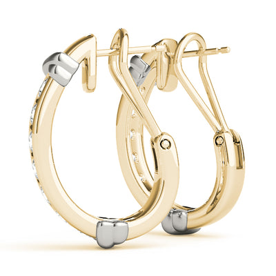 EARRINGS HOOP EARRINGS J-HOOPS Complete per pair.