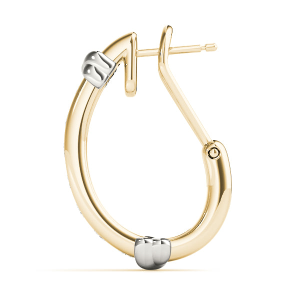 EARRINGS HOOP EARRINGS J-HOOPS Complete per pair.