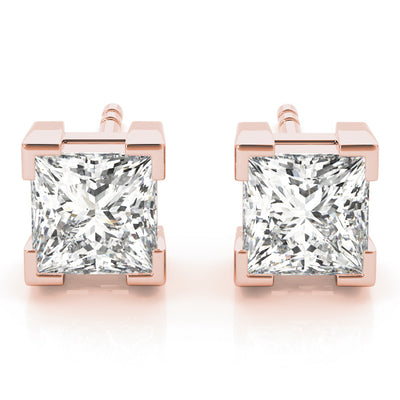 EARRINGS SINGLE STONE Complete per pair.