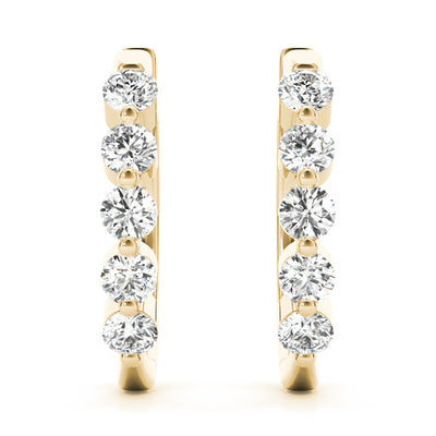 14K Yellow Gold 1/2 ct tw Fashion Diamond Earring