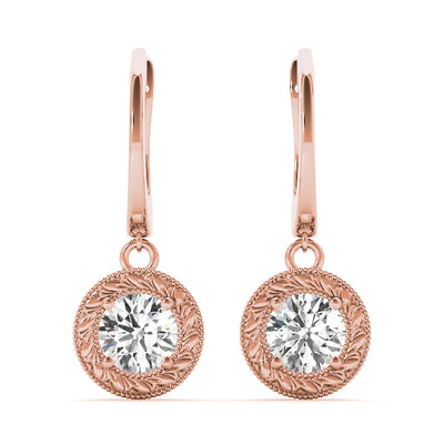EARRINGS SINGLE STONE Complete per pair.