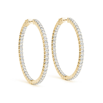 14K Yellow Gold 1/2 ct tw Fashion Diamond Earring