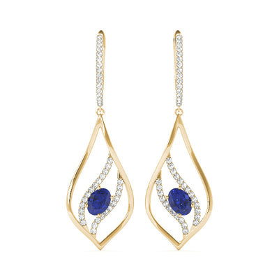 14K Yellow Gold 5/8 ct tw Fashion Diamond Earring